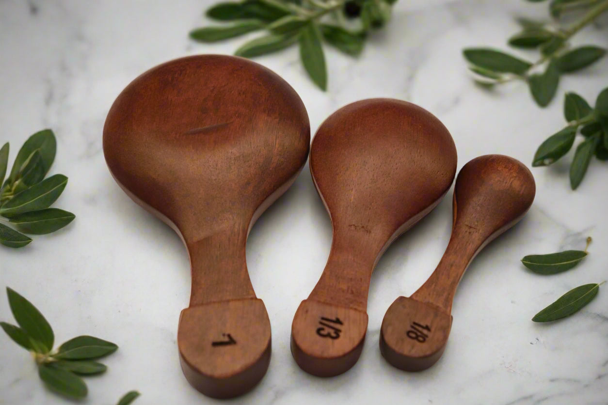 Set of 3 Wooden Measuring Spoons