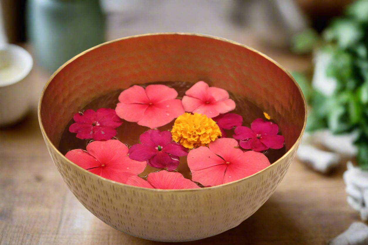 Hand-Beaten Gold Bowl