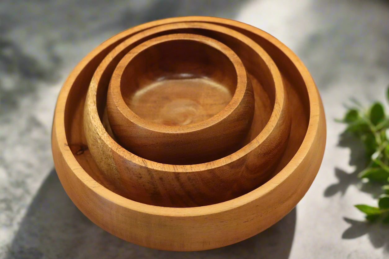 Wood Nesting Bowls