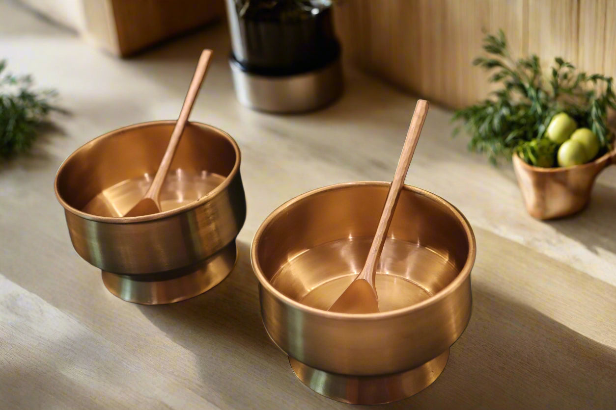 Brass Dessert Bowls (Set of 2)
