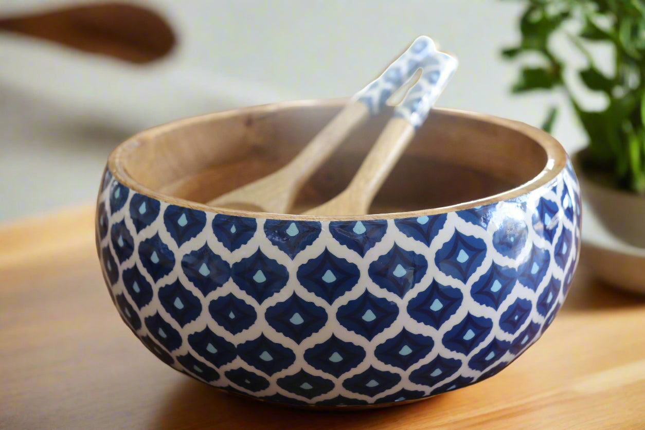 Indigo Harvest Big Salad Bowl