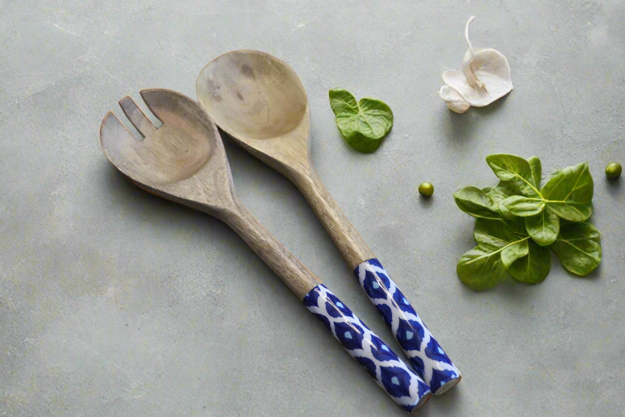 Indigo Harvest Small Salad Bowl