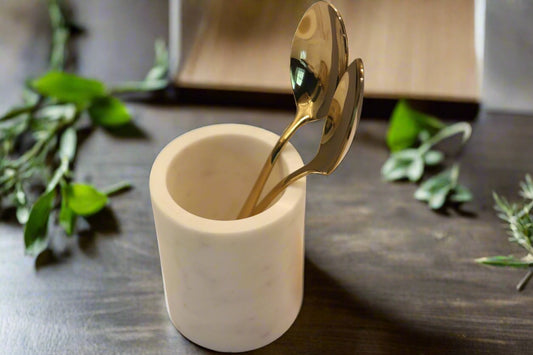 White Marble Cutlery Holder
