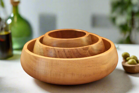 Wood Nesting Bowls