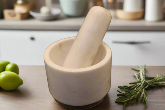 Marble Mortar and Pestle Set