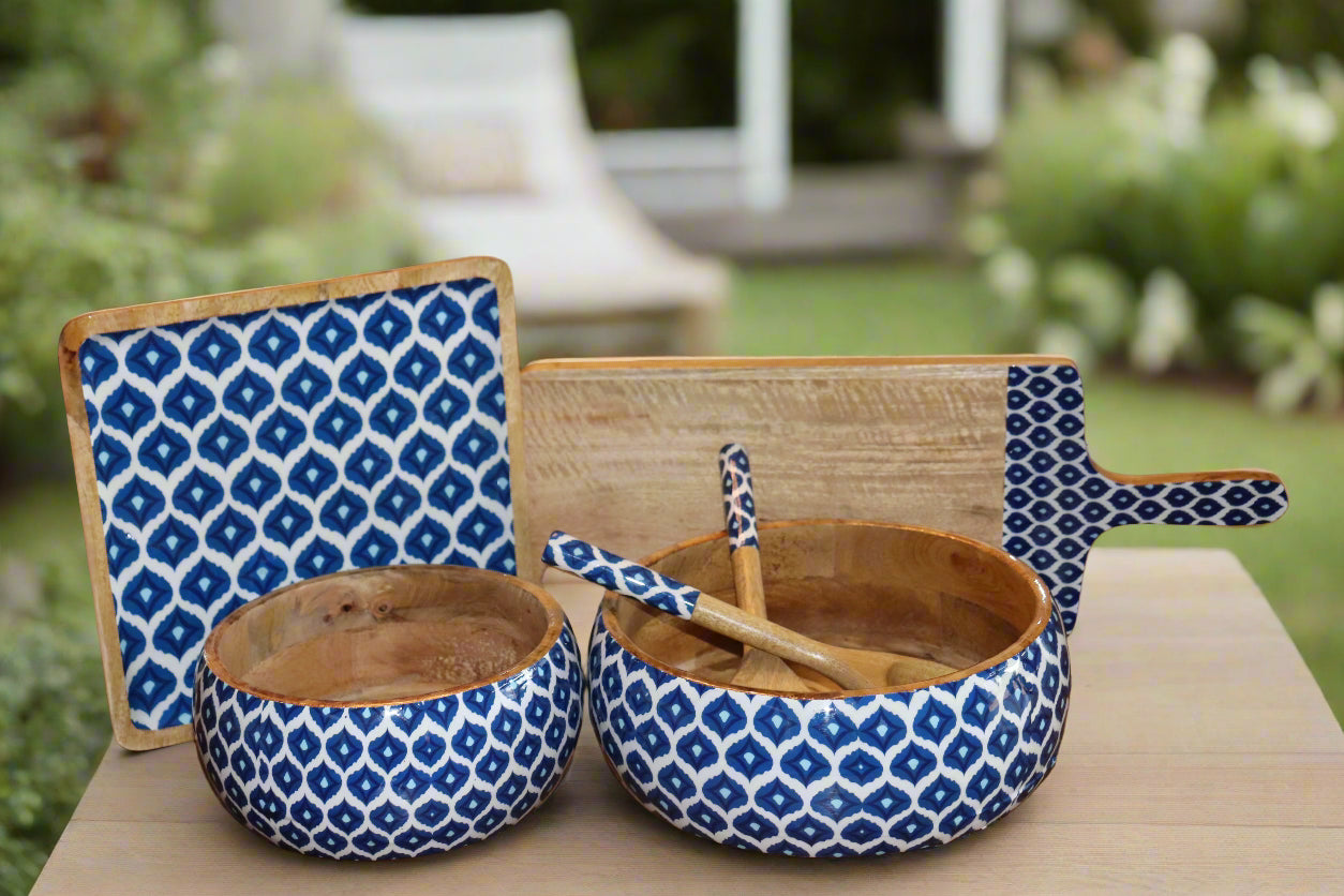 Indigo Harvest Big Salad Bowl