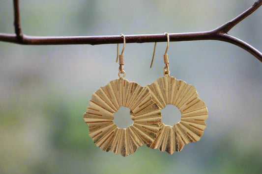 Golden Soleil Hoop Earrings