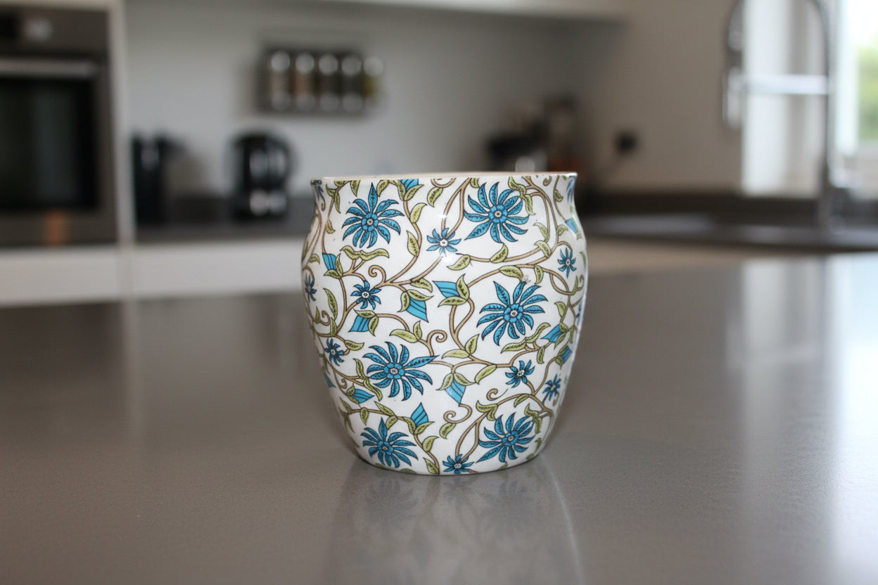 Kullad-Inspired Ceramic Tea & Coffee Cups – Available in 6 Different Designs | Rustic Cups | Handmade Style Espresso Mugs
