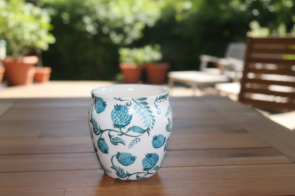 Kullad-Inspired Ceramic Tea & Coffee Cups – Available in 6 Different Designs | Rustic Cups | Handmade Style Espresso Mugs
