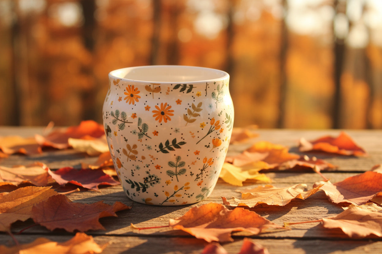 Kullad-Inspired Ceramic Tea & Coffee Cups – Available in 6 Different Designs | Rustic Cups | Handmade Style Espresso Mugs
