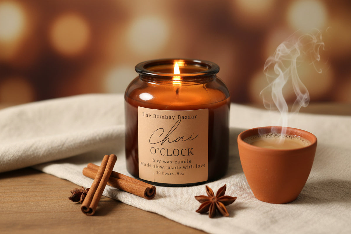 Chai O'Clock Soy Candle- Diwali Gift